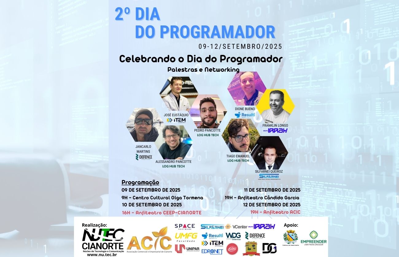 Cartaz promocional do 2º Dia do Programador 2025